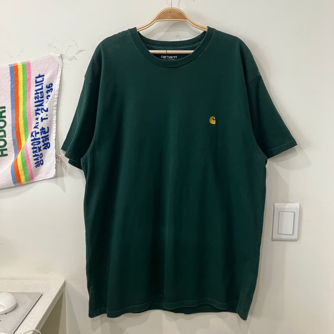 162 2XL 칼하트 로고 반팔 상품이미지2