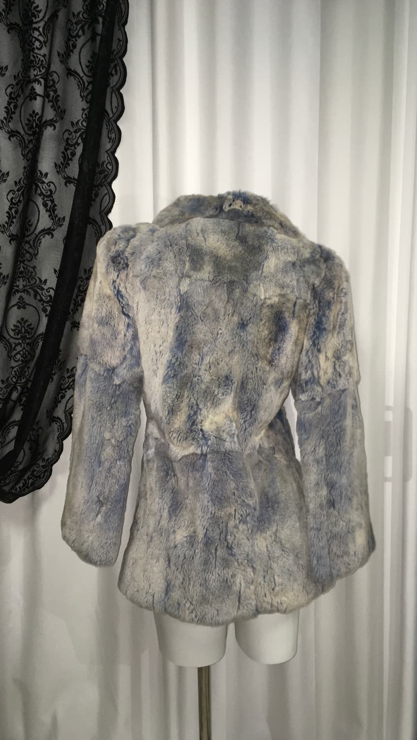 Vintage 오버핏 파스텔 블루 퍼자켓  상품이미지6