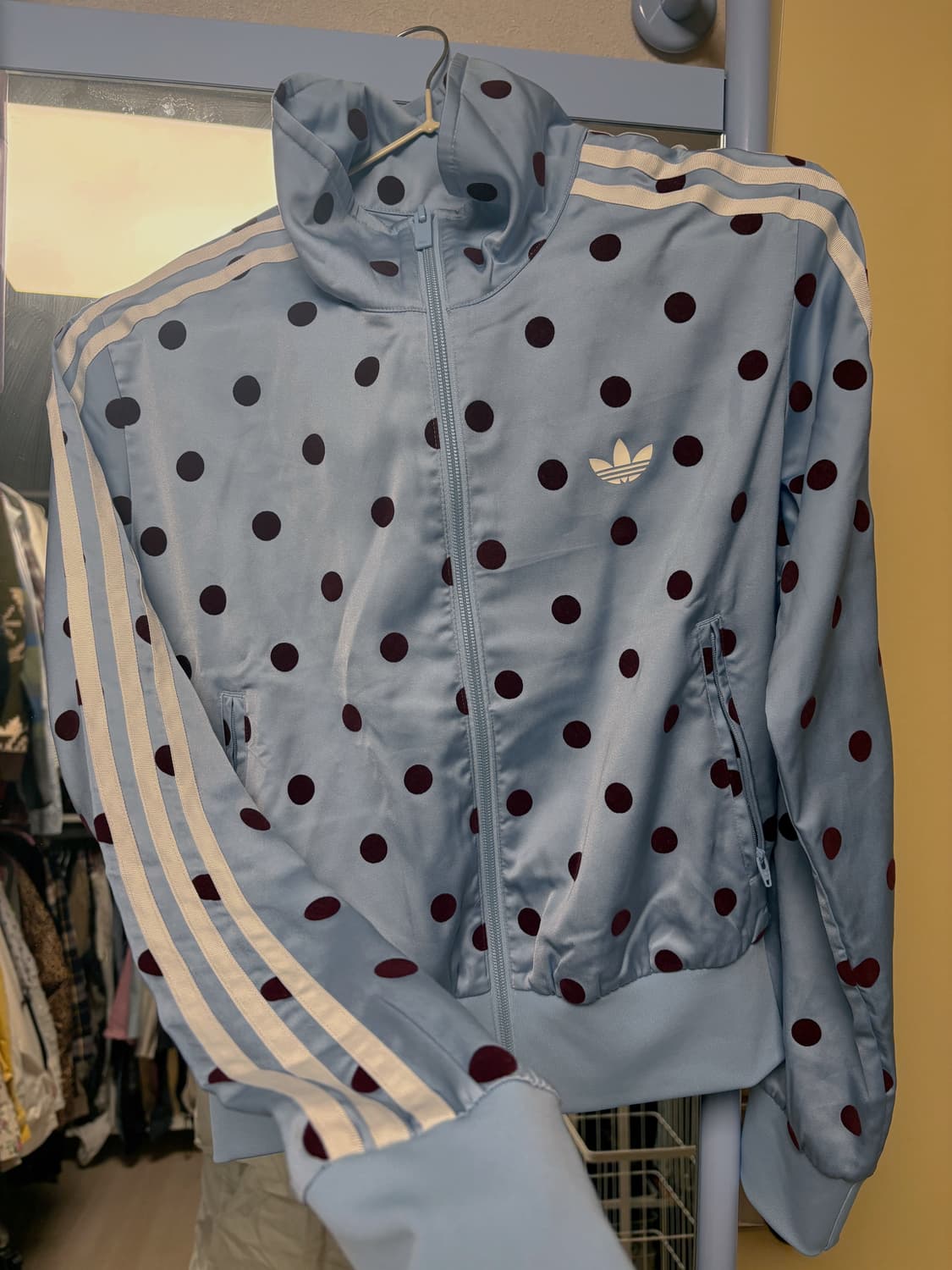 아디다스 도트져지 (새틴 폴카 닷 트랙탑) 상품이미지2