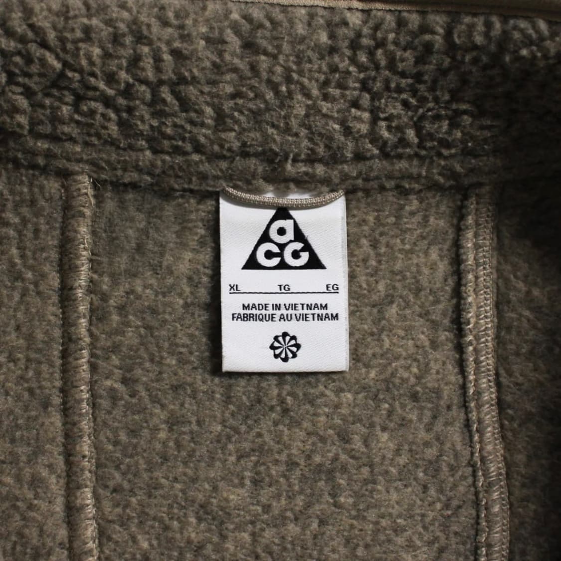 ACG 아크틱 울프 카키 후리스 집업 상품이미지6