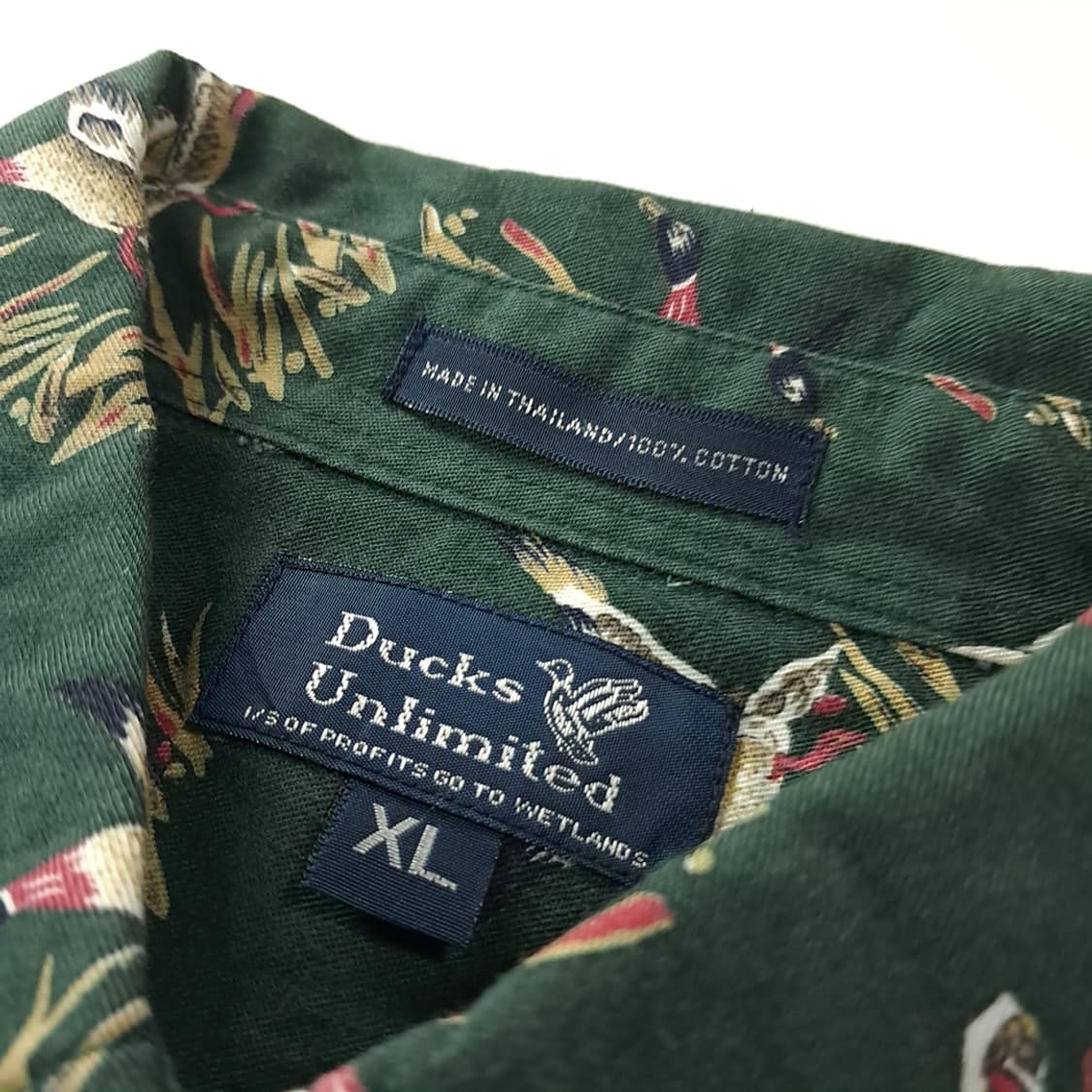 CK213 XL 덕언리미티드 90s 포레스트그린 셔츠 남방 상품이미지3