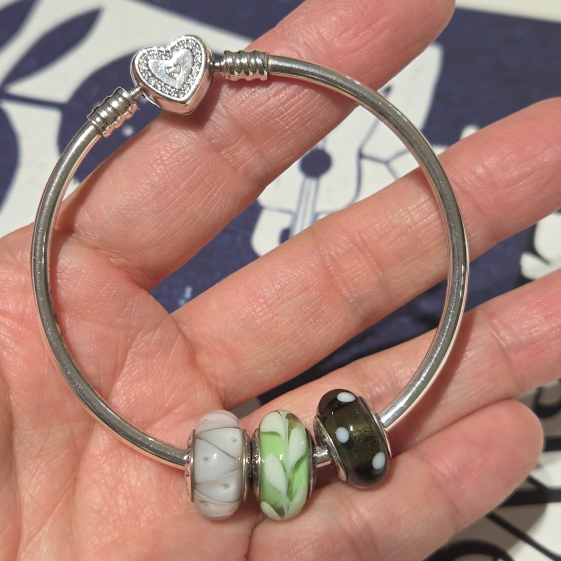 PANDORA 판도라 정품 하트뱅글 세트판매 뱅글팔찌 실버팔찌 상품이미지2