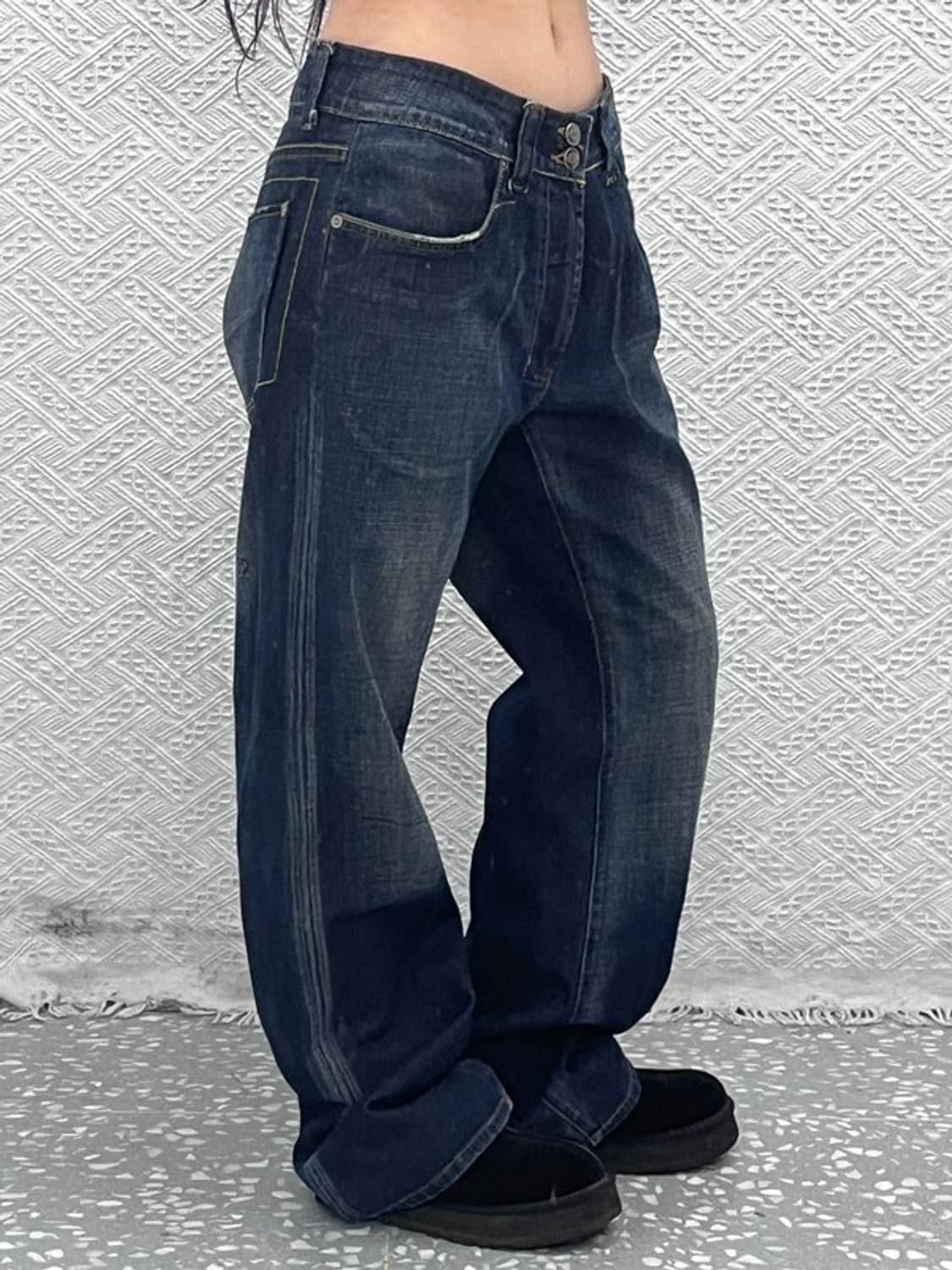 디키즈 올드스쿨 레트로 워싱 진청 데님팬츠 31인치 C10567 상품이미지2