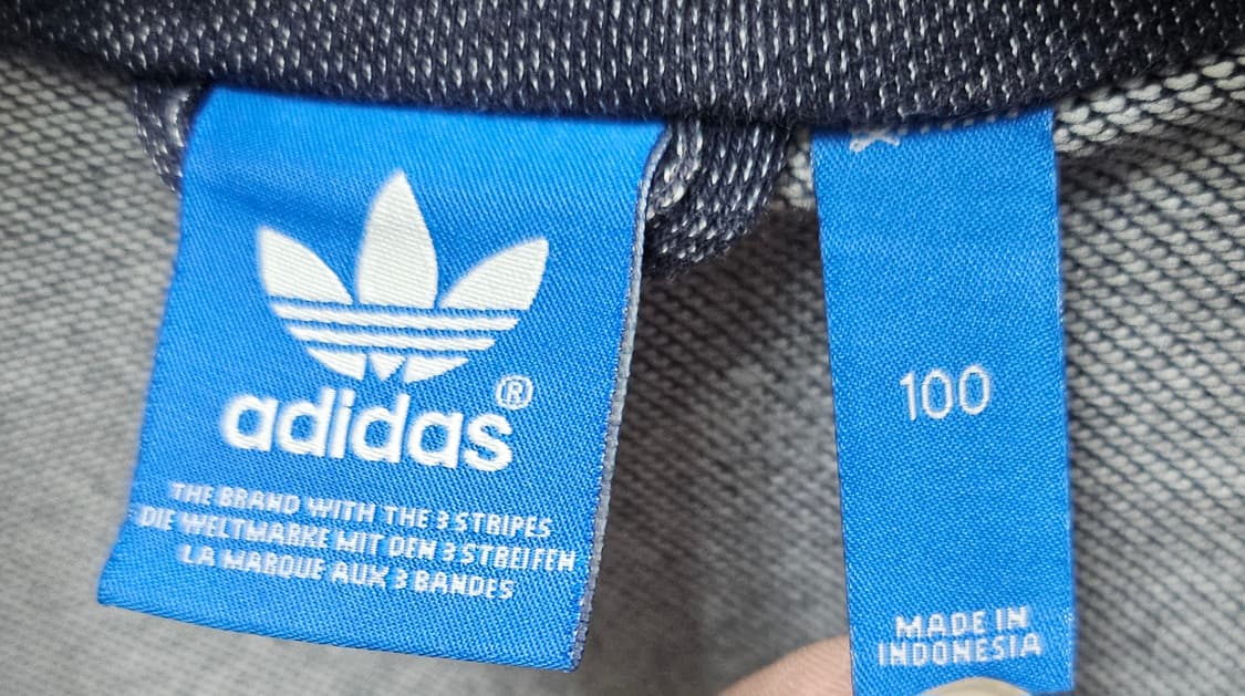 (95~100) ☆초대장급☆ 아디다스 파이어버드 데님 백로고 트랙탑져지 상품이미지2