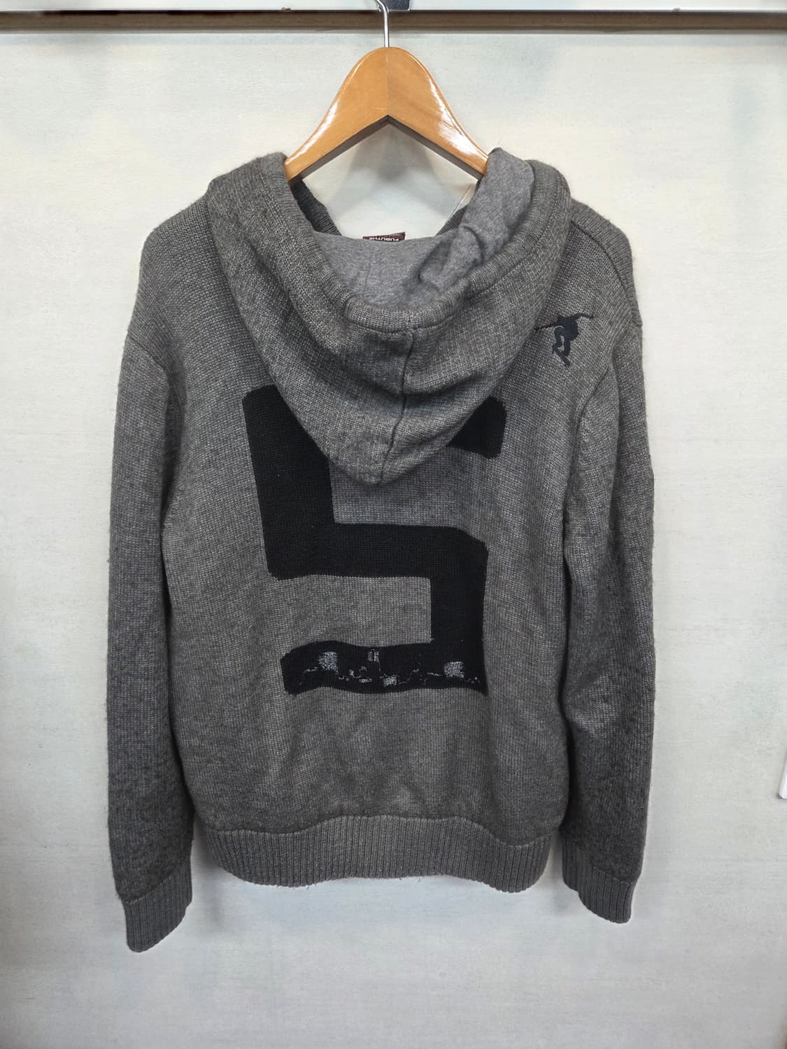 푸부 후부 올드스쿨 빈티지 스케이드보드 니트 후드집업 L 상품이미지2