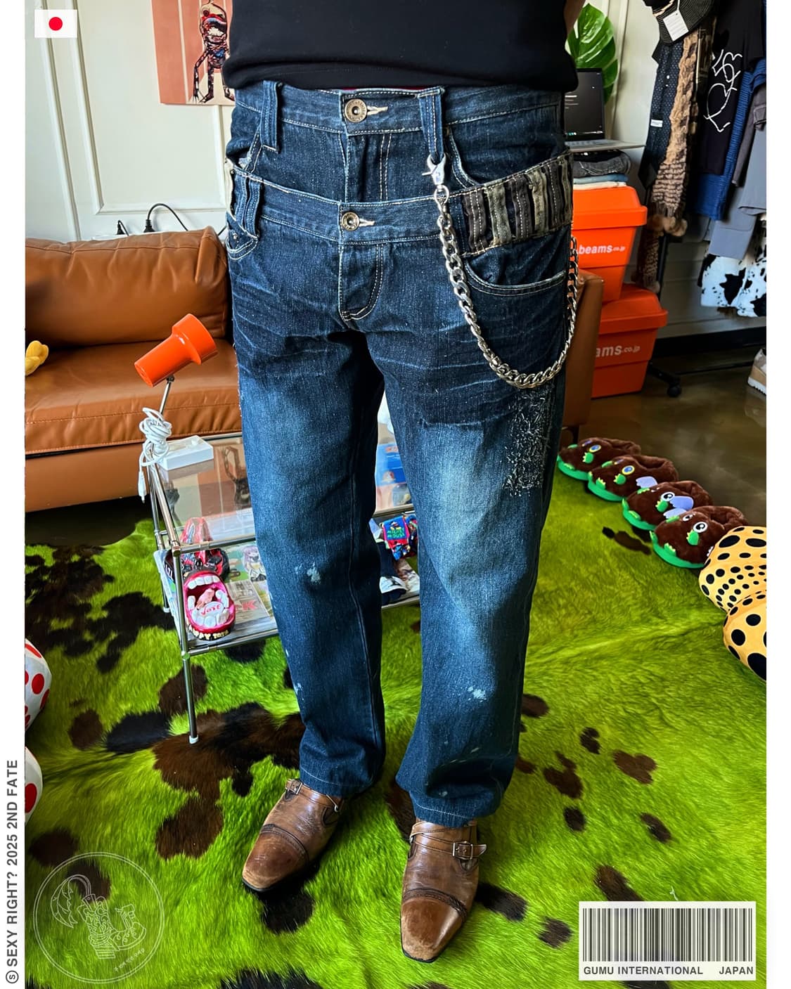 90s GUMU International 2-Waist Denim 상품이미지1