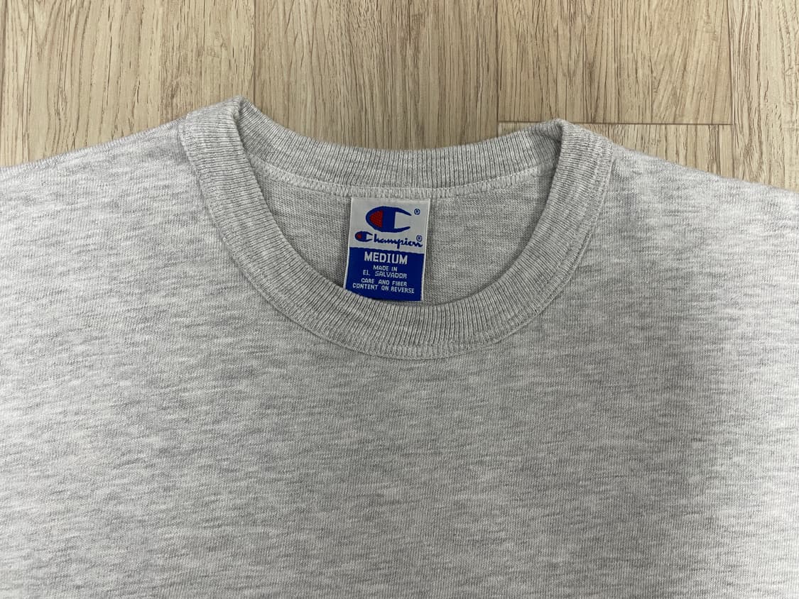 100) 90's 챔피온 빅로고 그레이 반팔티(RRL&폴로&LVC) 상품이미지3