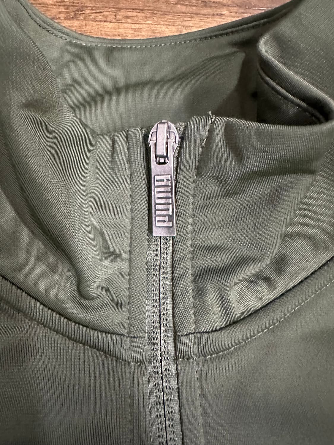 PUMA 푸마 집업 트레이닝 XL 105 카키 배색 자켓 상품이미지5