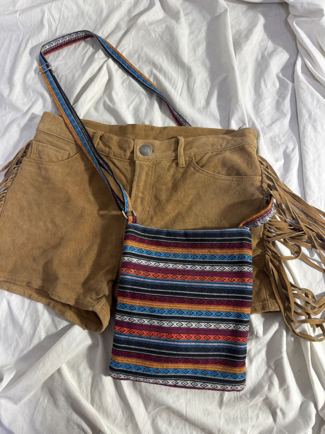 빈티지 에스닉 패턴 크로스 백 부엉이 y2k 히피 웨스턴 보헤미안 상품이미지3