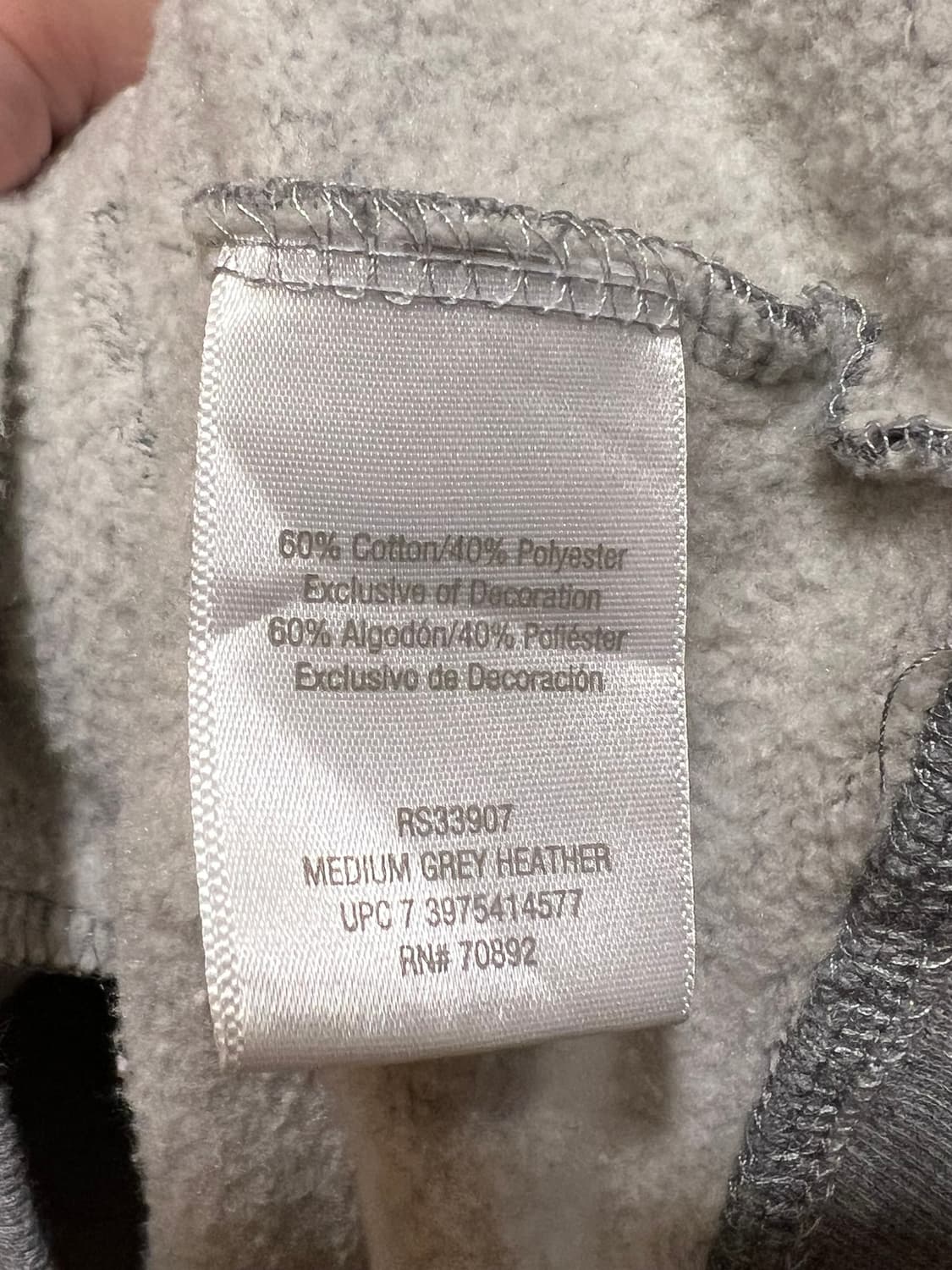 10s [XL] 러셀 프리미엄 플리스 그레이 포켓 후드 상품이미지6