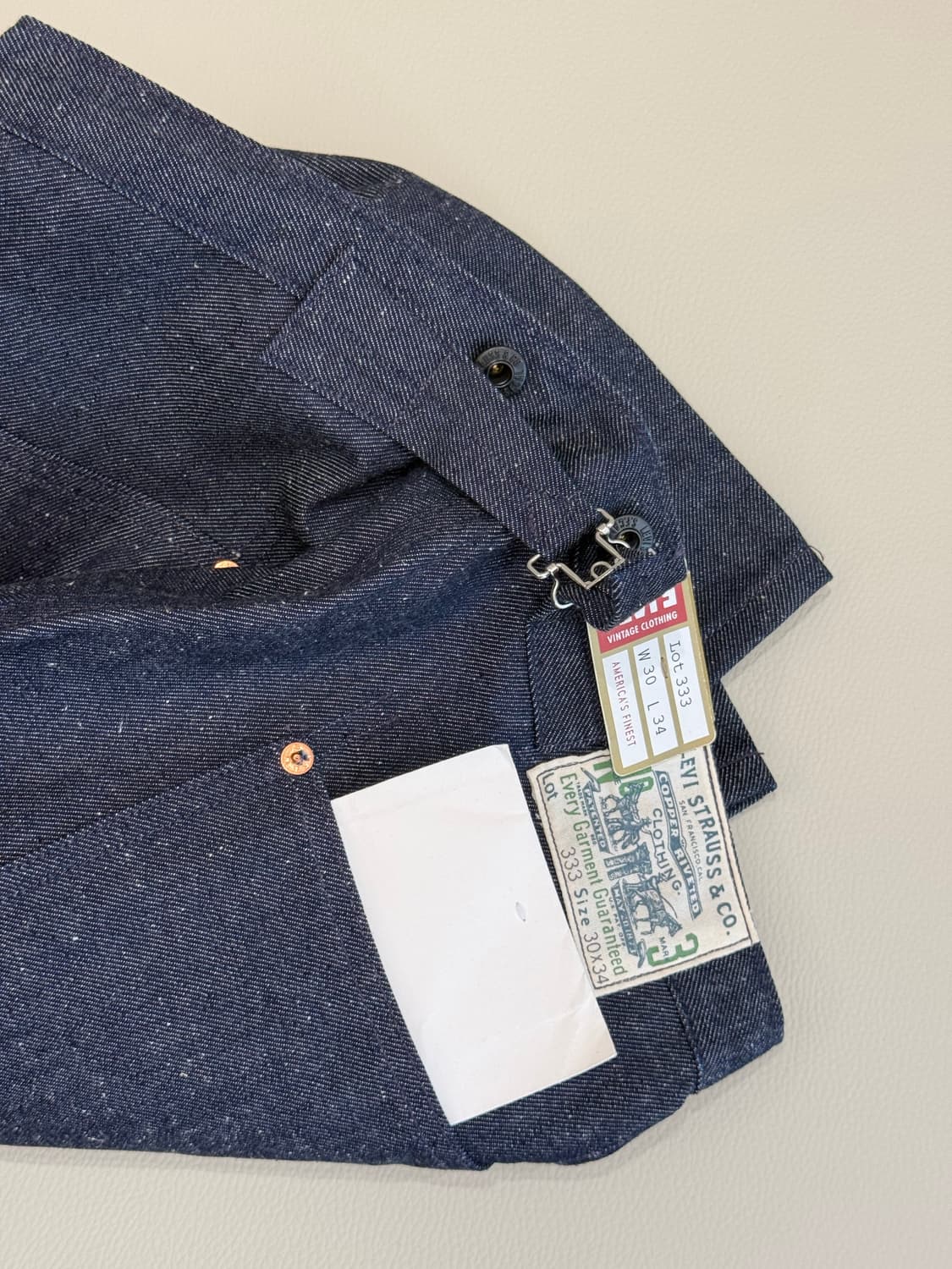 Levi’s 1910 Lot 333 한정판 W30 L34 상품이미지2