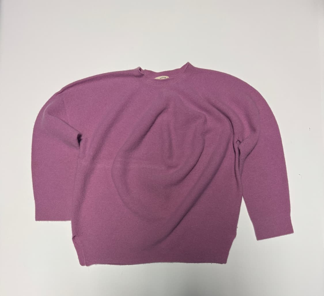 여성 한섬 시스템 양모 캐시미어 크롭 니트 상품이미지1