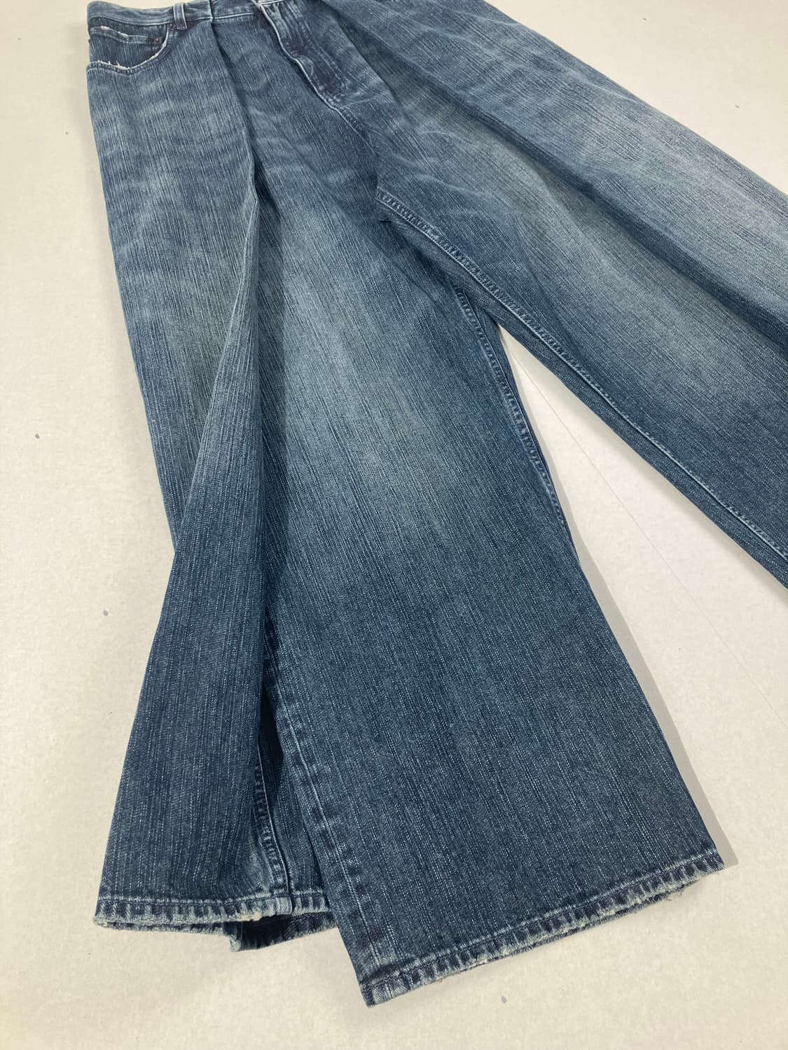 발렌시아가 더블 사이드 데님 팬츠 다크블루 상품이미지2