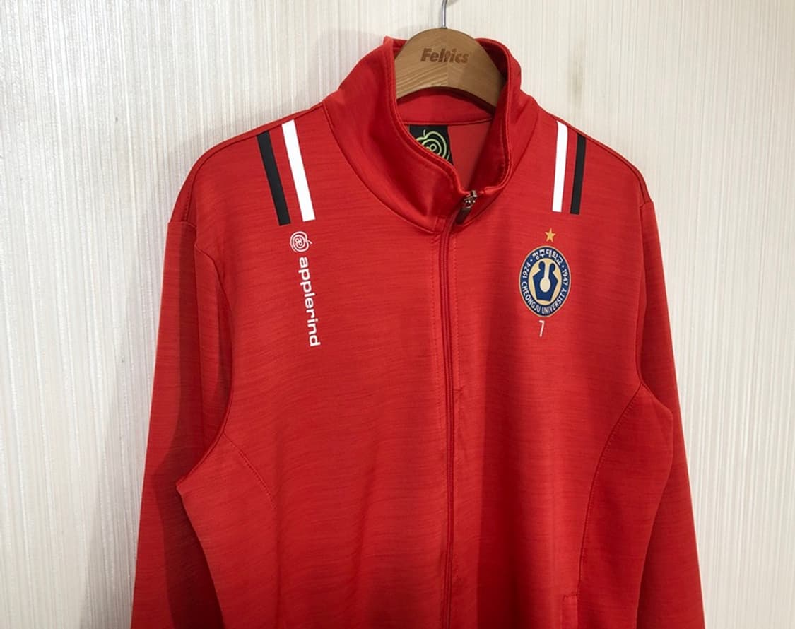 애플라인드 청주대학교 축구부 선수실착 트레이닝자켓/트랙슈트 100 #7 상품이미지5