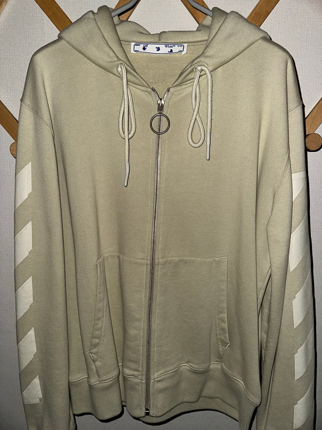 오프화이트 후드집업 (L100) 상품이미지1