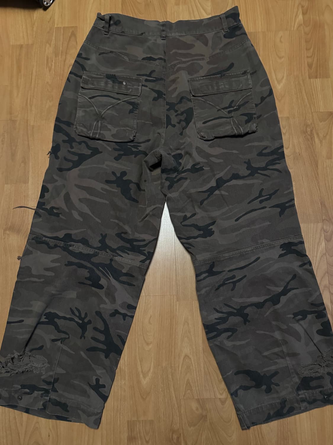 Etce 디스트로이드 카모 배기 진 L 상품이미지3