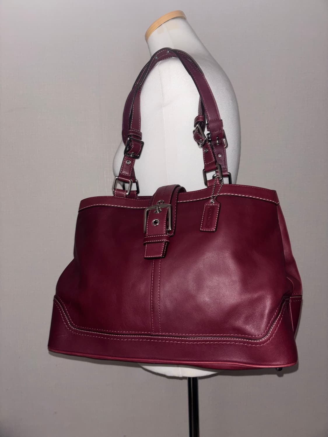 Coach vintage burgundy bag 상품이미지1