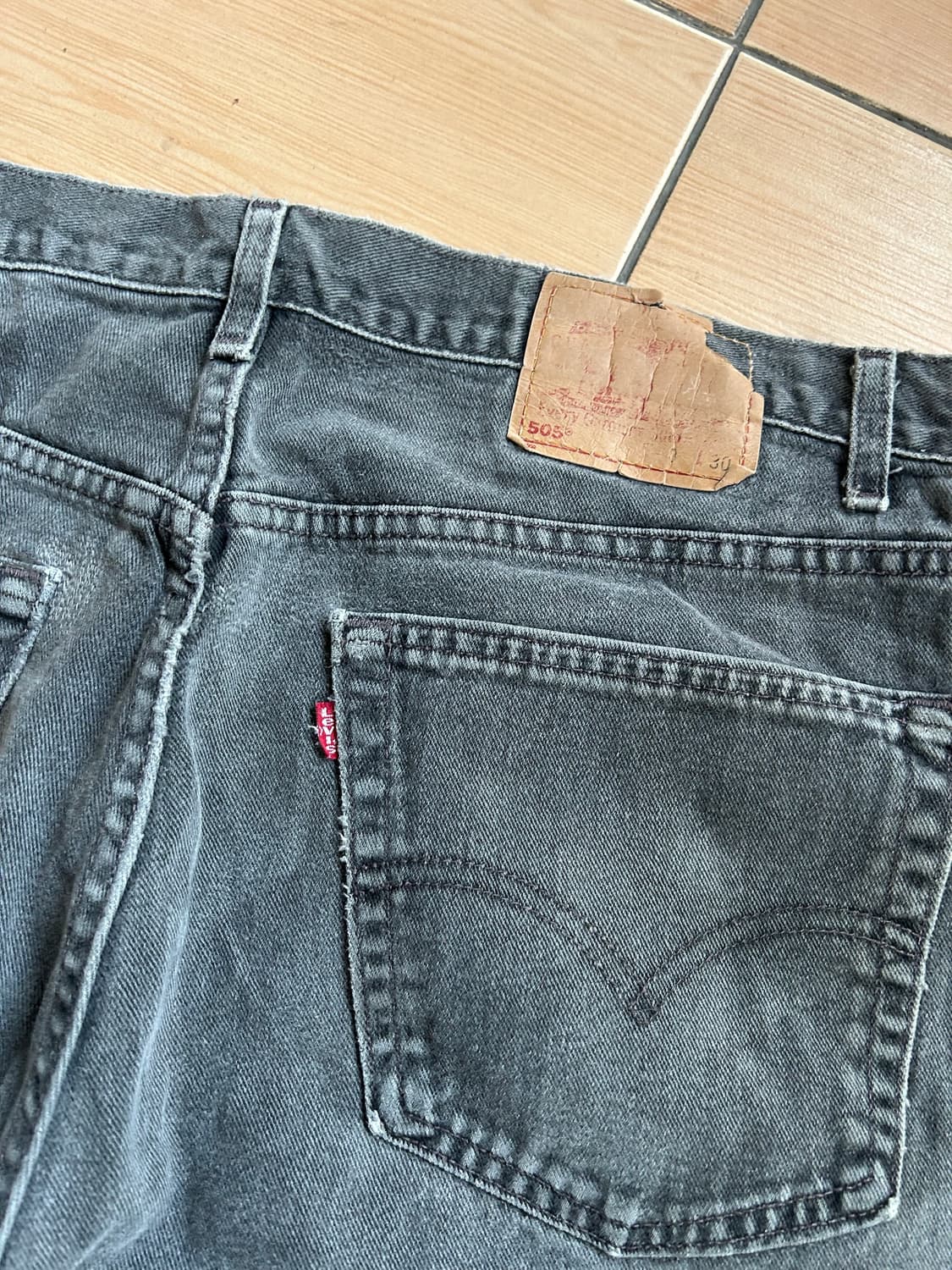 90‘s 리바이스505 블랙진 40(39) 상품이미지6