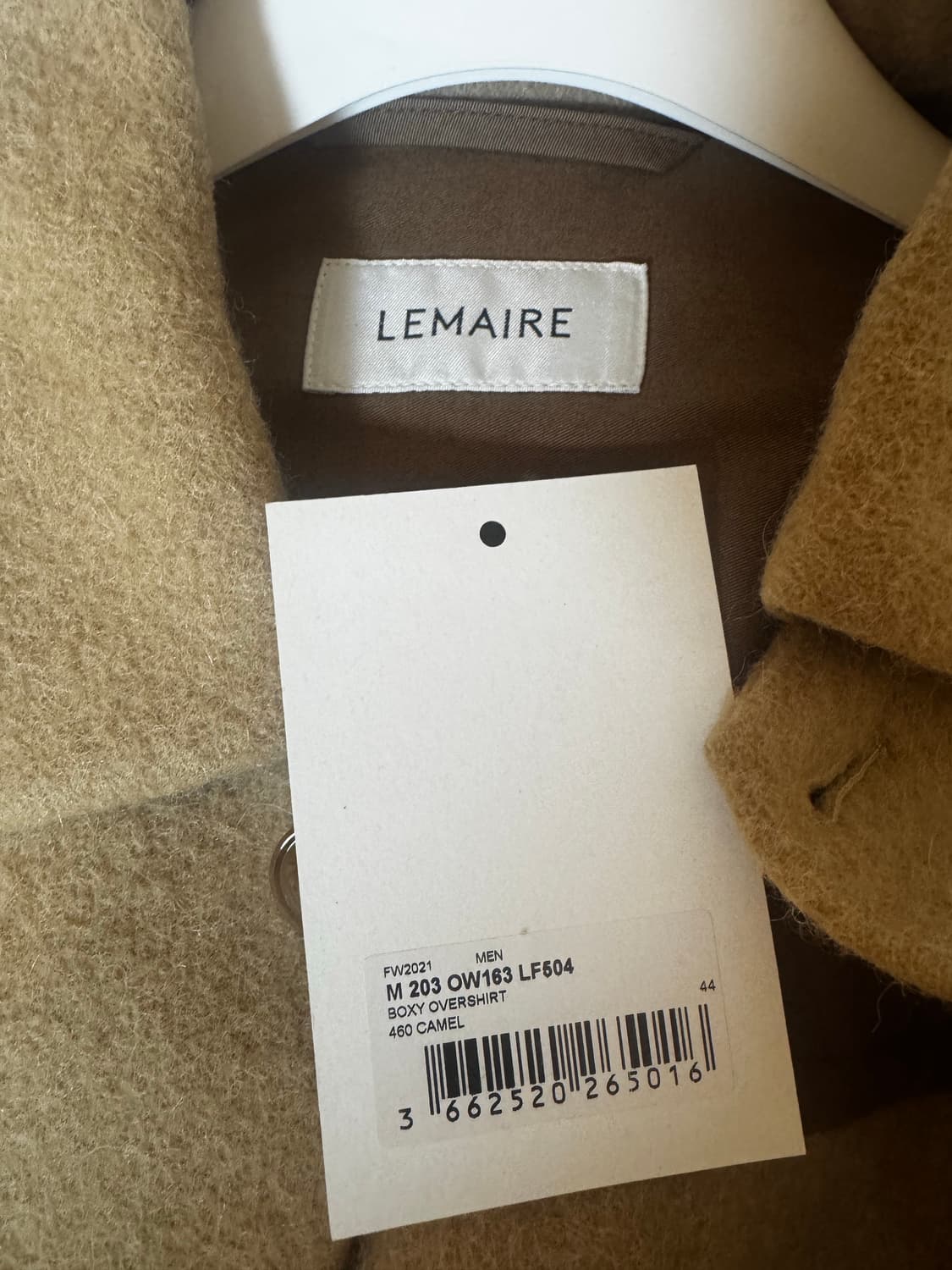 르메르 알파카 박시 오버셔츠 44(최우식 착용) 상품이미지5