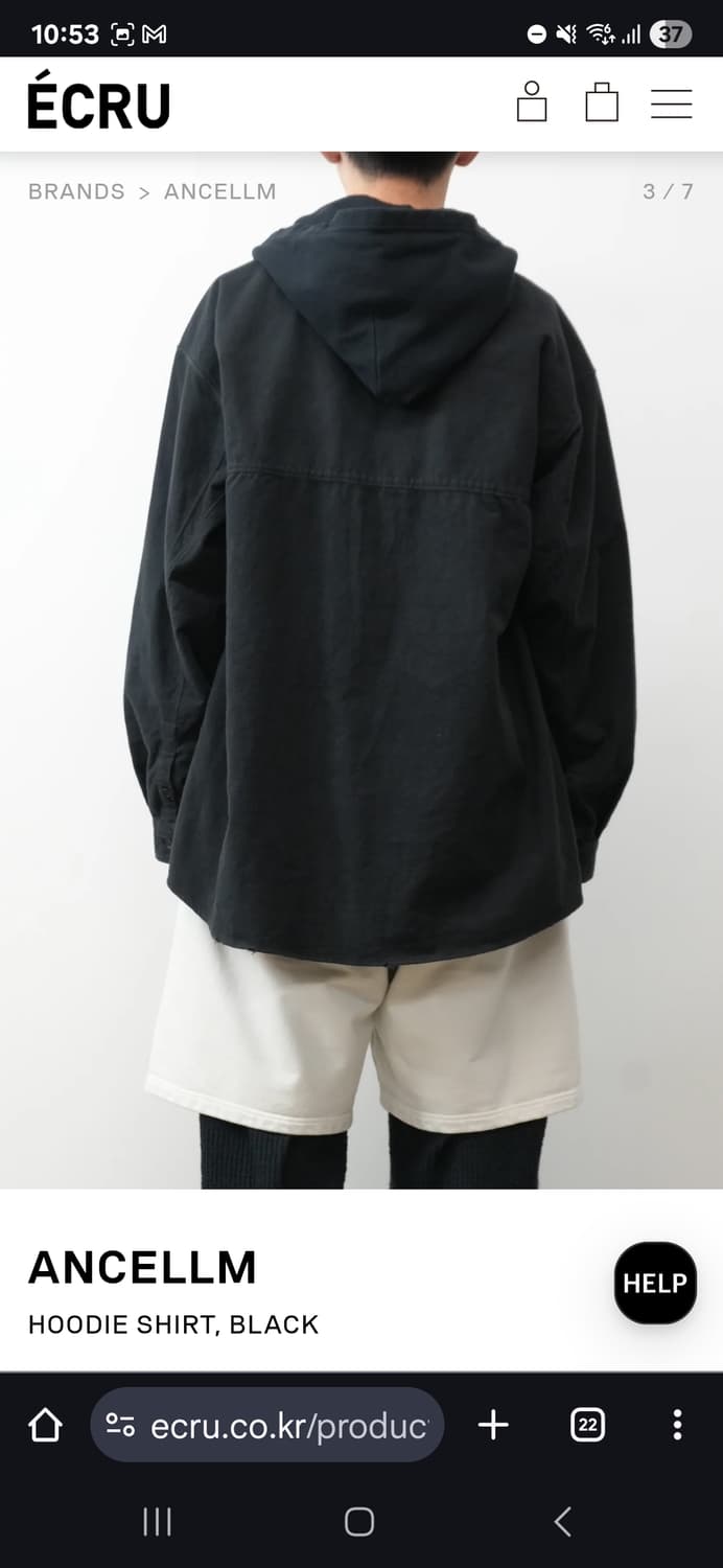 Ancellm 안셀름 후드 셔츠 [1] 상품이미지5