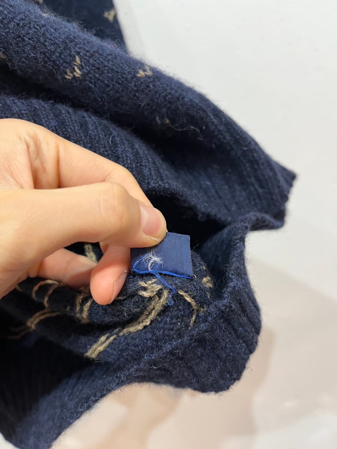 폴로랄프로렌 페어아일 램스울 실크 니트 스웨터 XL 상품이미지9