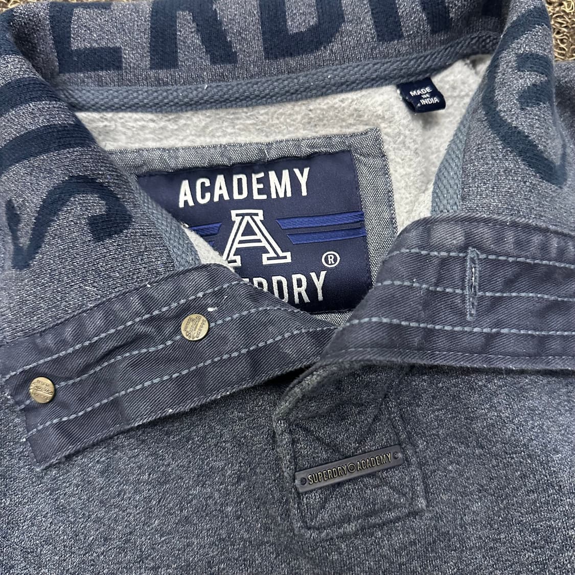 Superdry 슈퍼드라이 기모 반집업 니트 S 상품이미지6