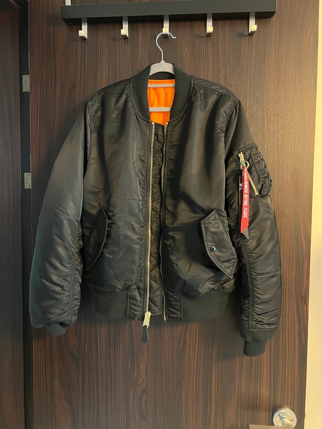 알파인더스트리 MA-1 슬림 블랙 항공점퍼 M 상품이미지1