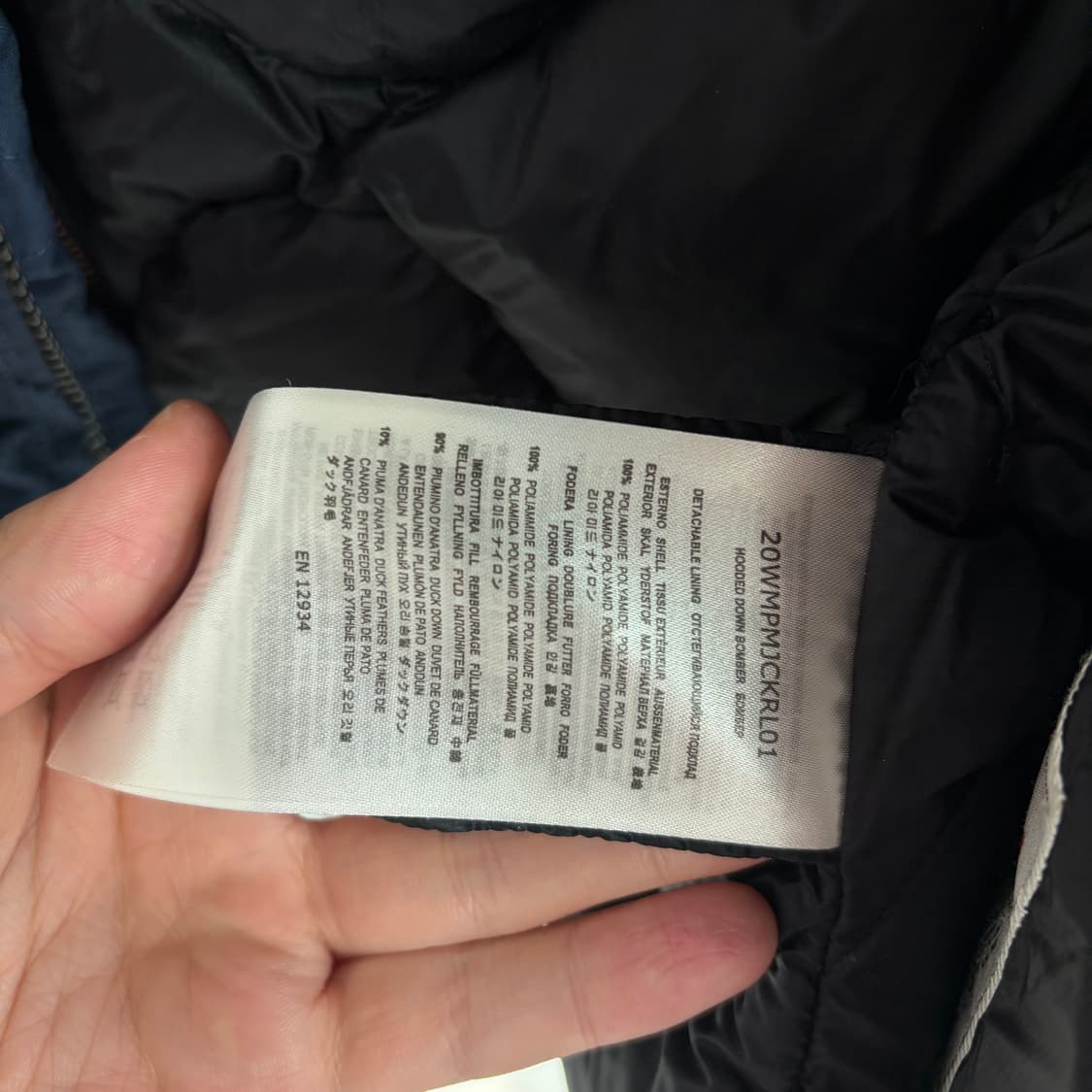 새상품(XL)파라점퍼스 고비 리로드 다운 패딩 네이비 상품이미지6