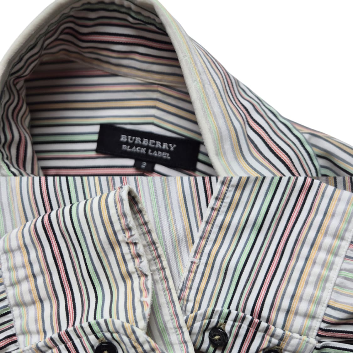 [2] 버버리 블랙라벨 스트라이프 셔츠 상품이미지7