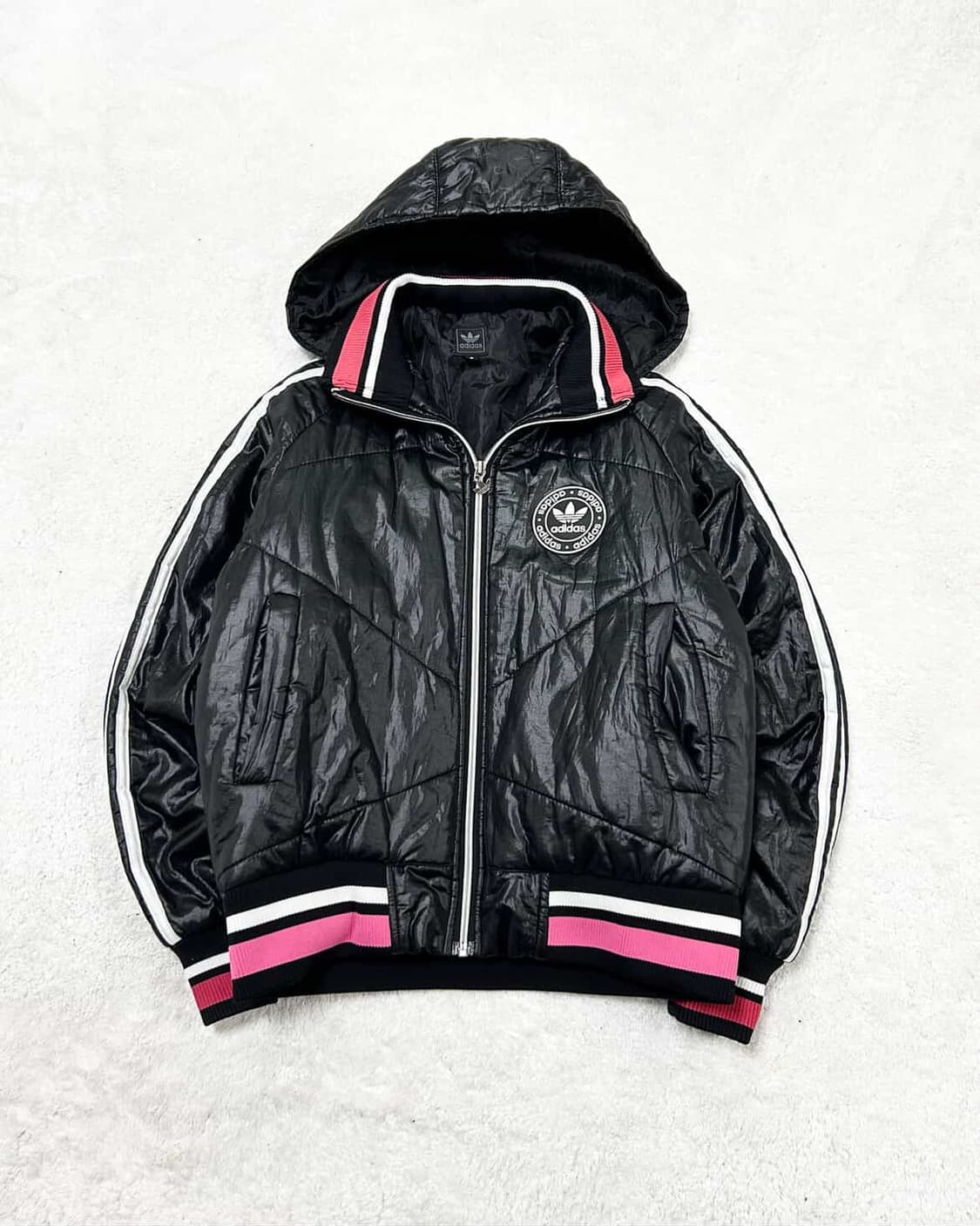 아디다스 빅로고 삼선 누빔 자켓 상품이미지5