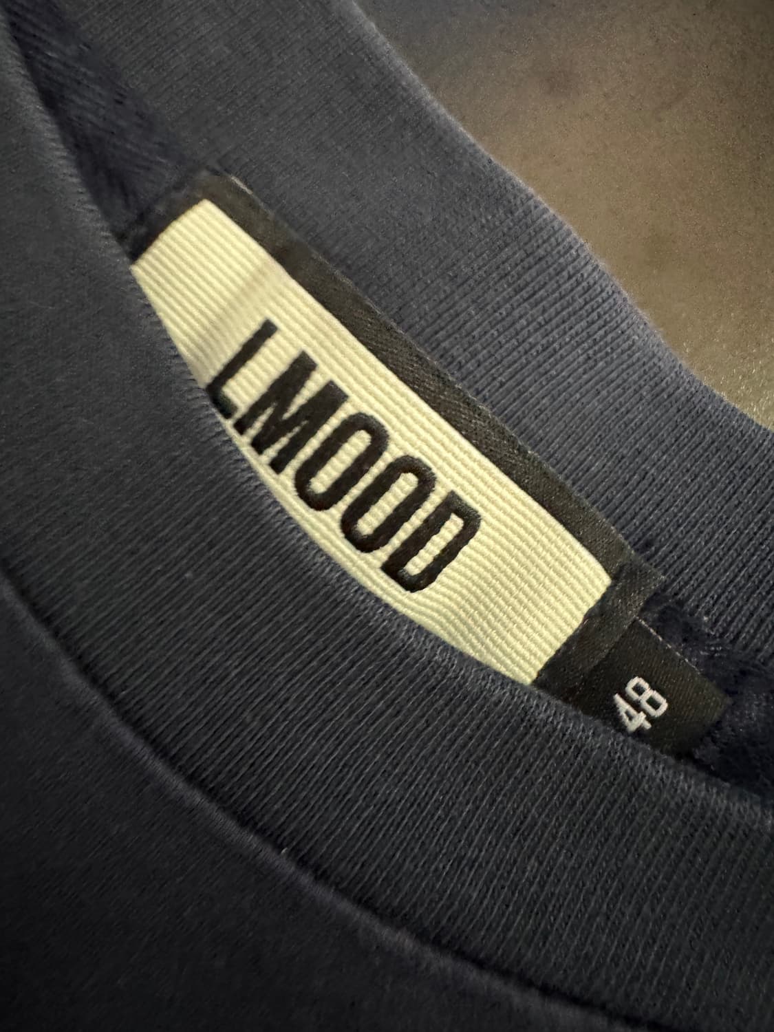 엘무드 Lmood 미니멀 반팔 티셔츠 48 네이비 상품이미지3