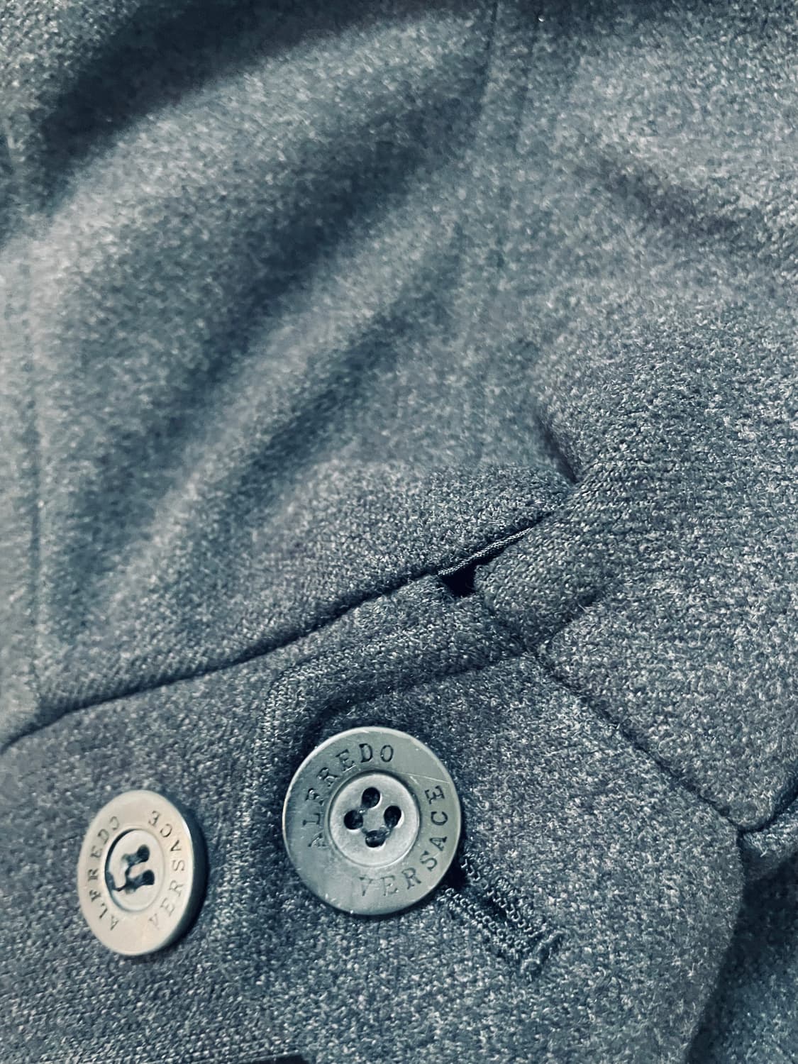 베르사체 로고 배색카라 울자켓 크롭자켓 상품이미지3