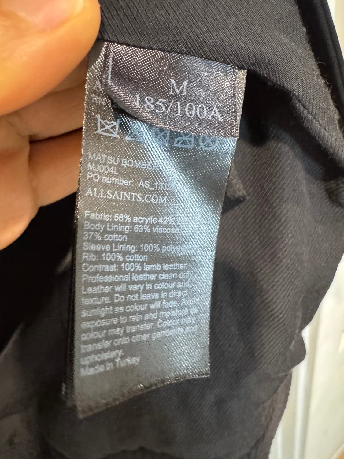 올세인츠 마츠 바시티 자켓 상품이미지9