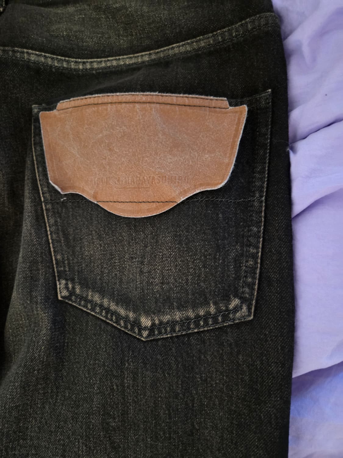 메종 미하라 야스히로 투 톤 코팅진 블랙 48사이즈 상품이미지4