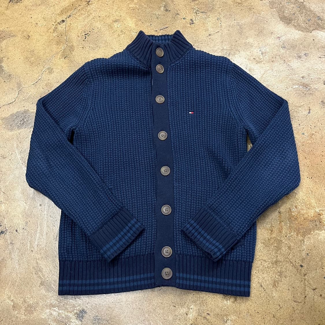 [정품/M] 타미힐피거 네이비 니트 가디건 b19 상품이미지2