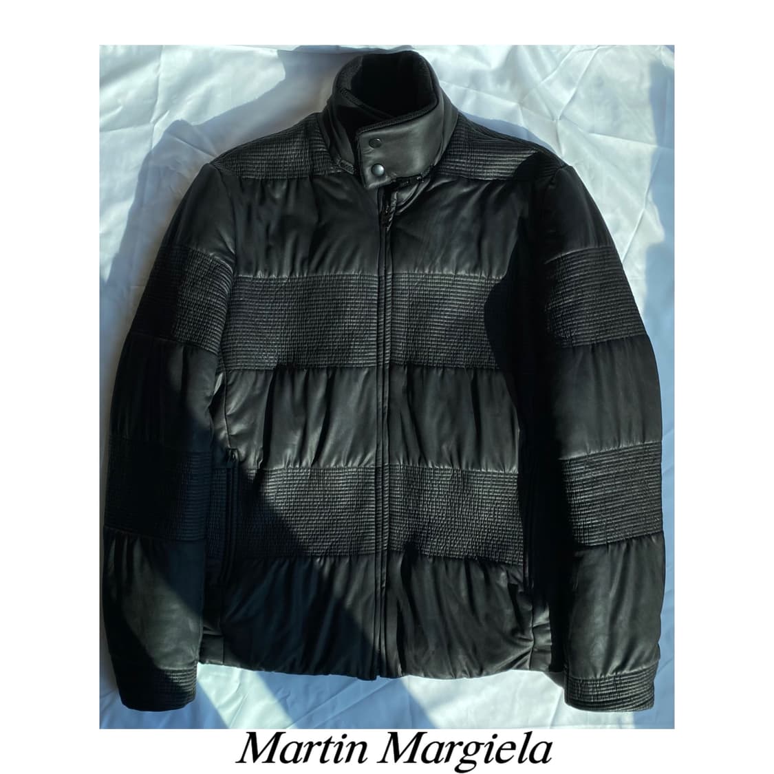 마틴 마르지엘라 패널 왁스드 패딩 자켓 아카이브 푸퍼 아티저널 상품이미지1