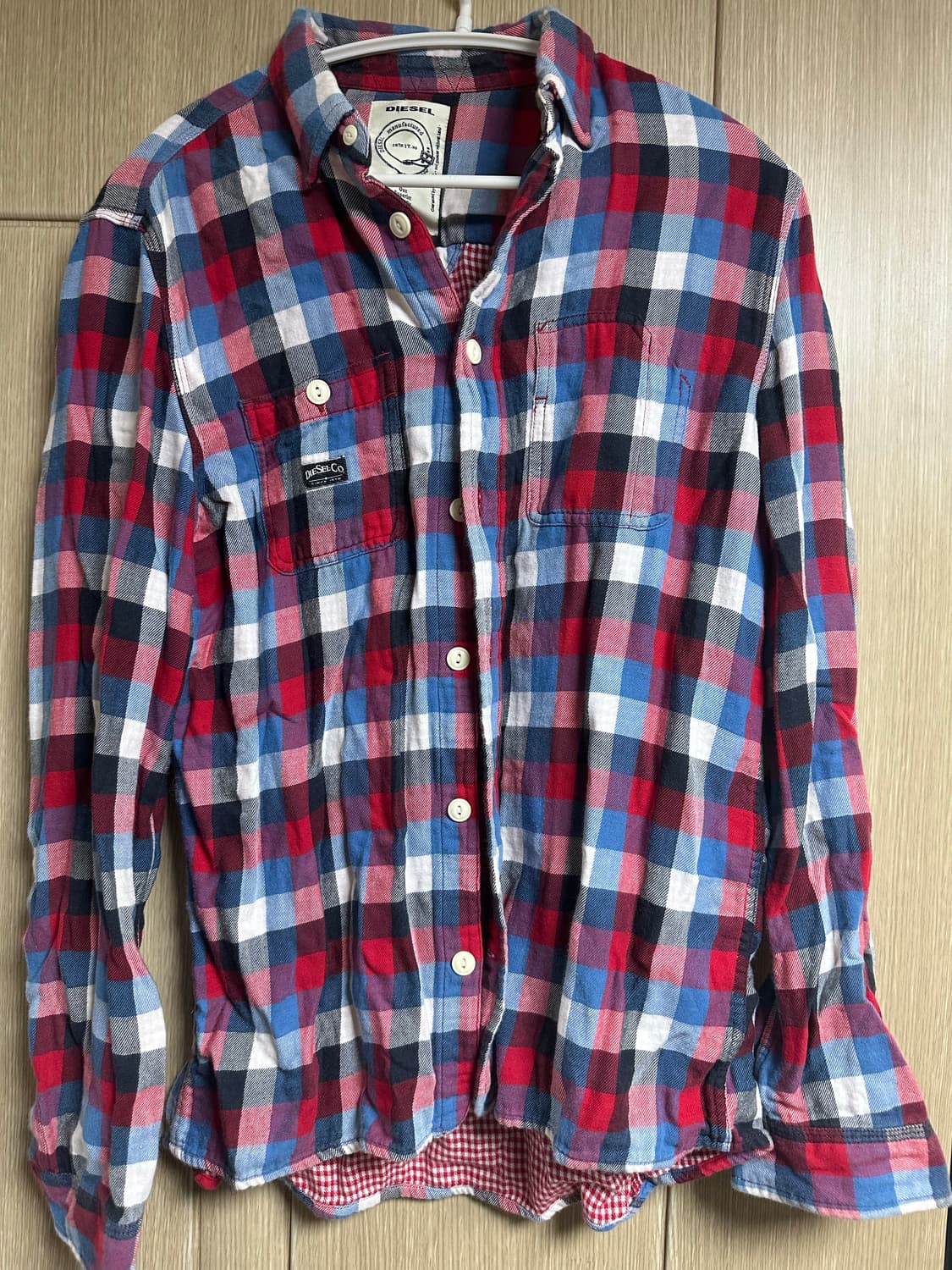 디젤 체크셔츠 M 상품이미지1