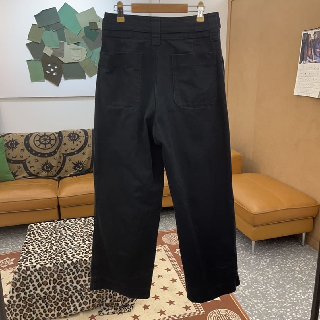 유니클로 U 모던시크 벨티드 핀턱 코튼팬츠 64 C09405 상품이미지4