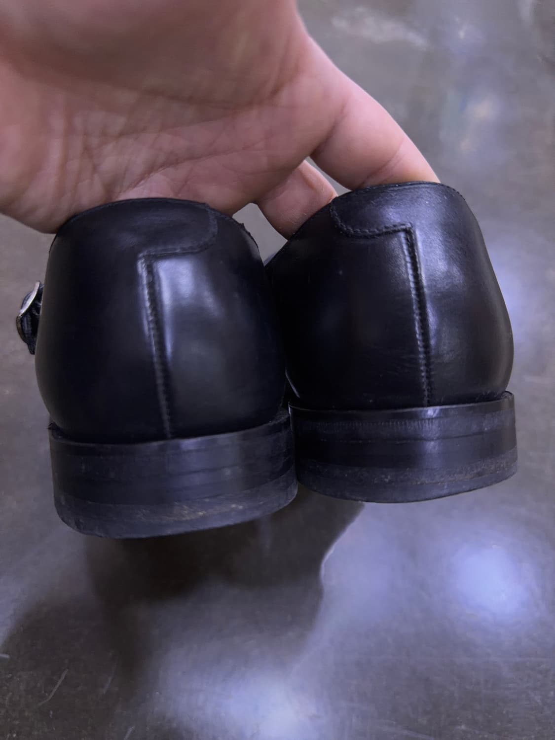 로크 더블 몽크 스트랩 가죽 구두 슈즈 6 (250) 상품이미지7