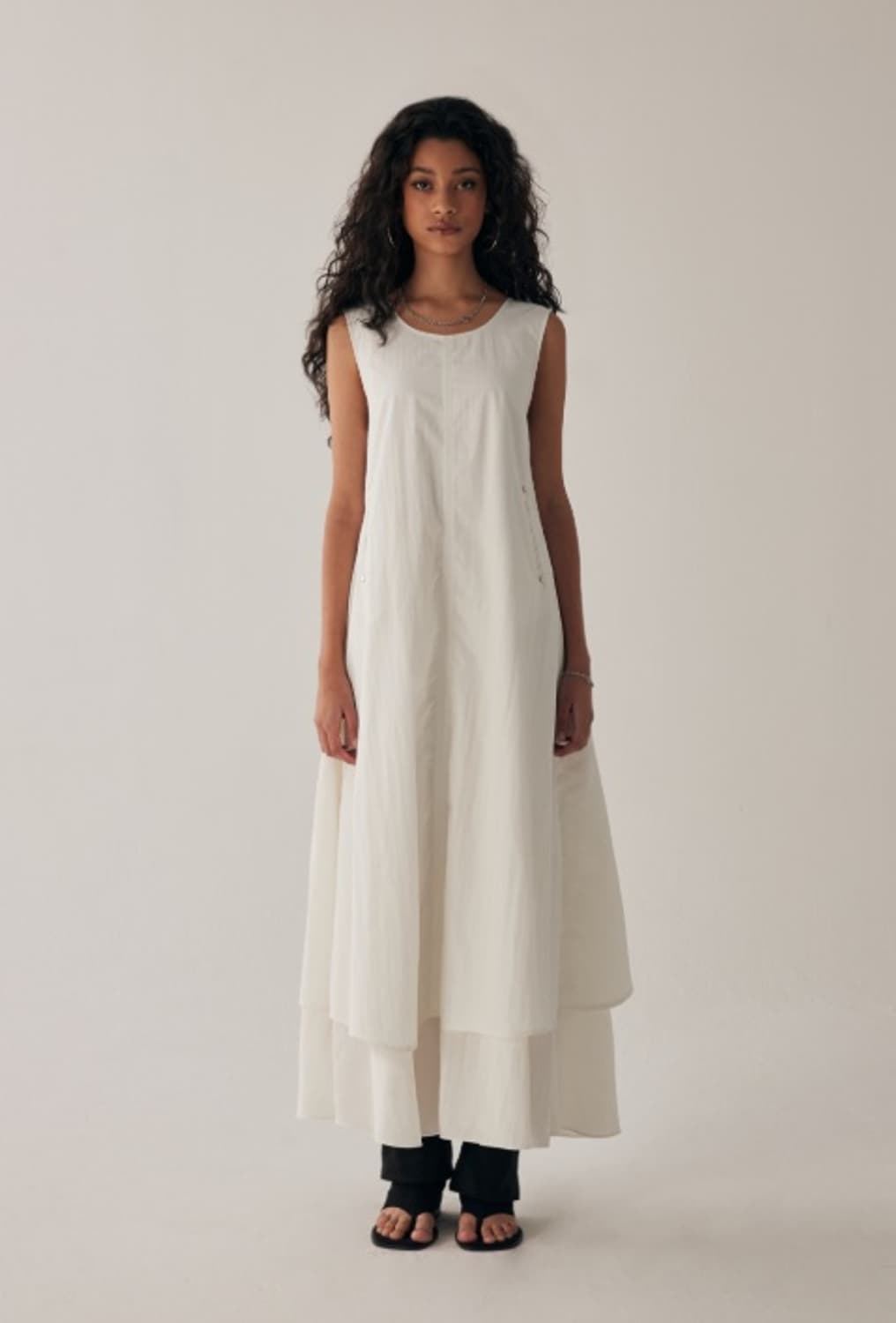Layered Sleeveless Long One-Piece 상품이미지1