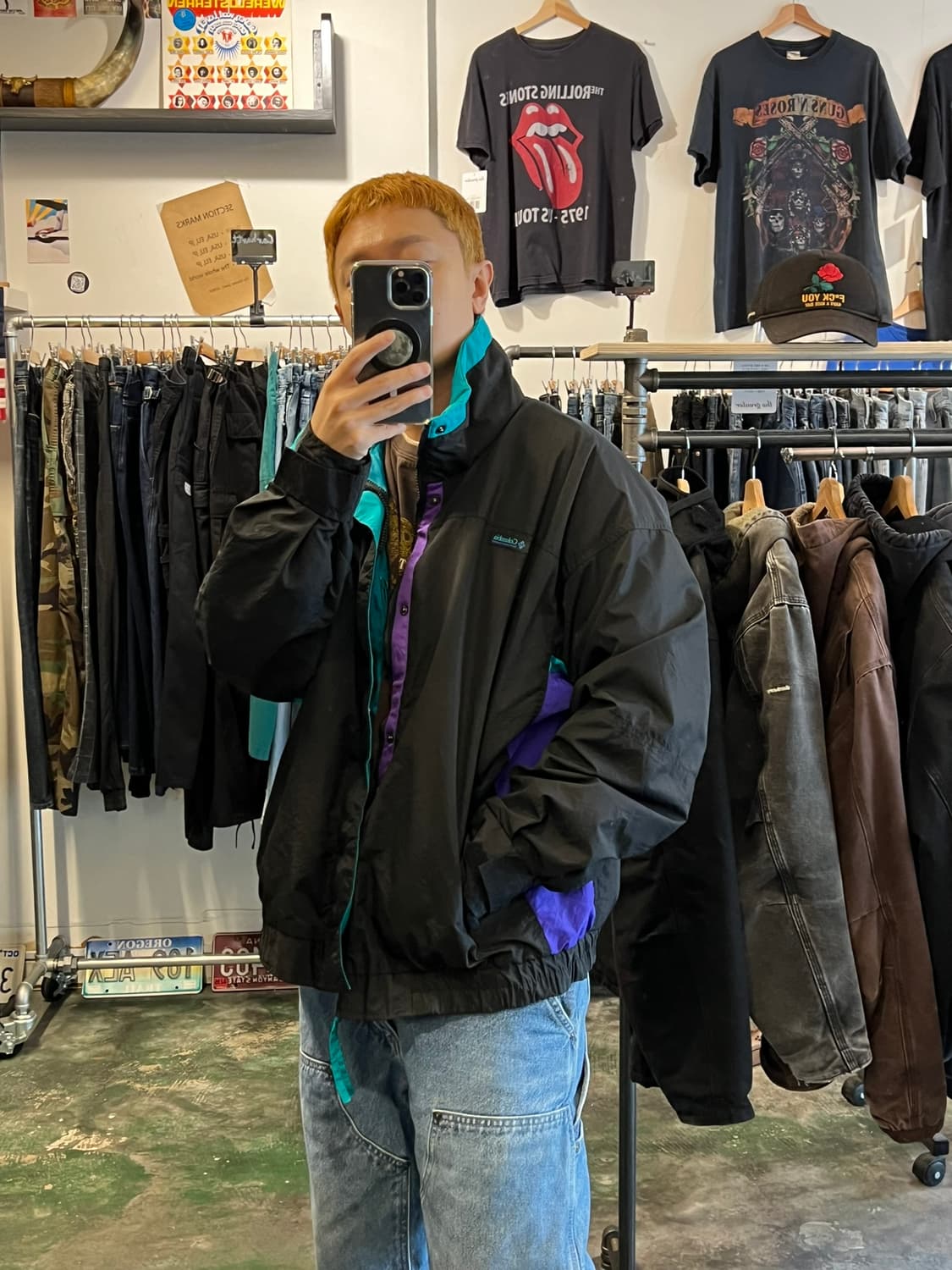 90's [XL] 빈티지 콜롬비아 Bugaboo 컬러블록 나일론 셸 자켓 상품이미지3