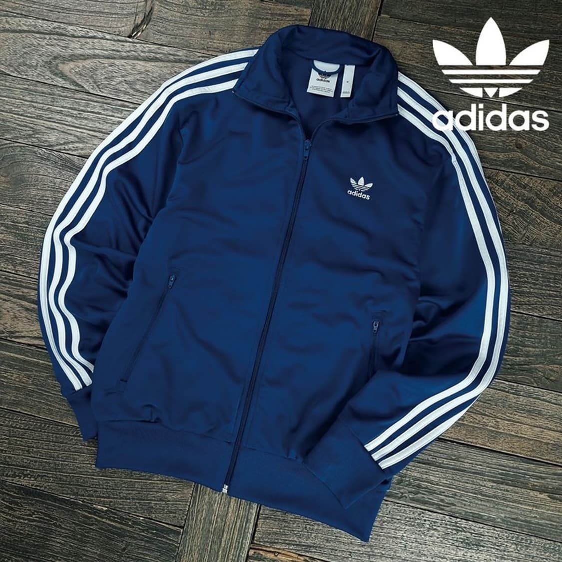 [아디다스] 파이어버드 신형 트랙탑 집업 자켓 네이비 M19391 상품이미지1