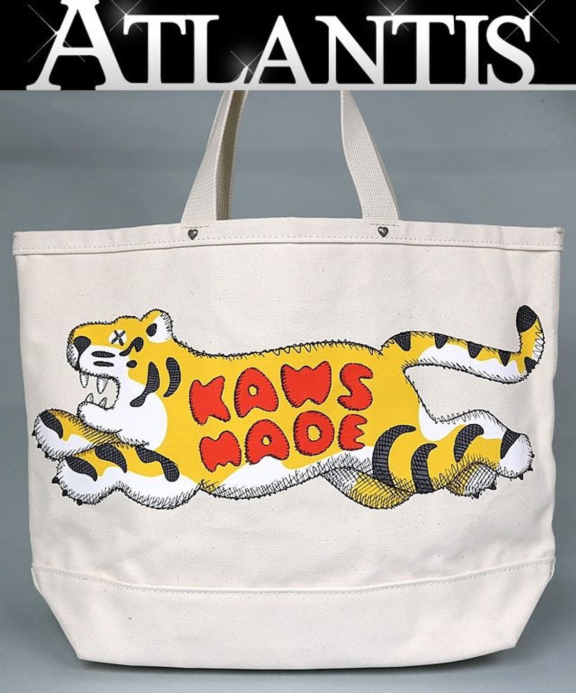 휴먼 메이드 X 카우스 카우스 메이드 토트백 라지 아이보리 상품이미지1