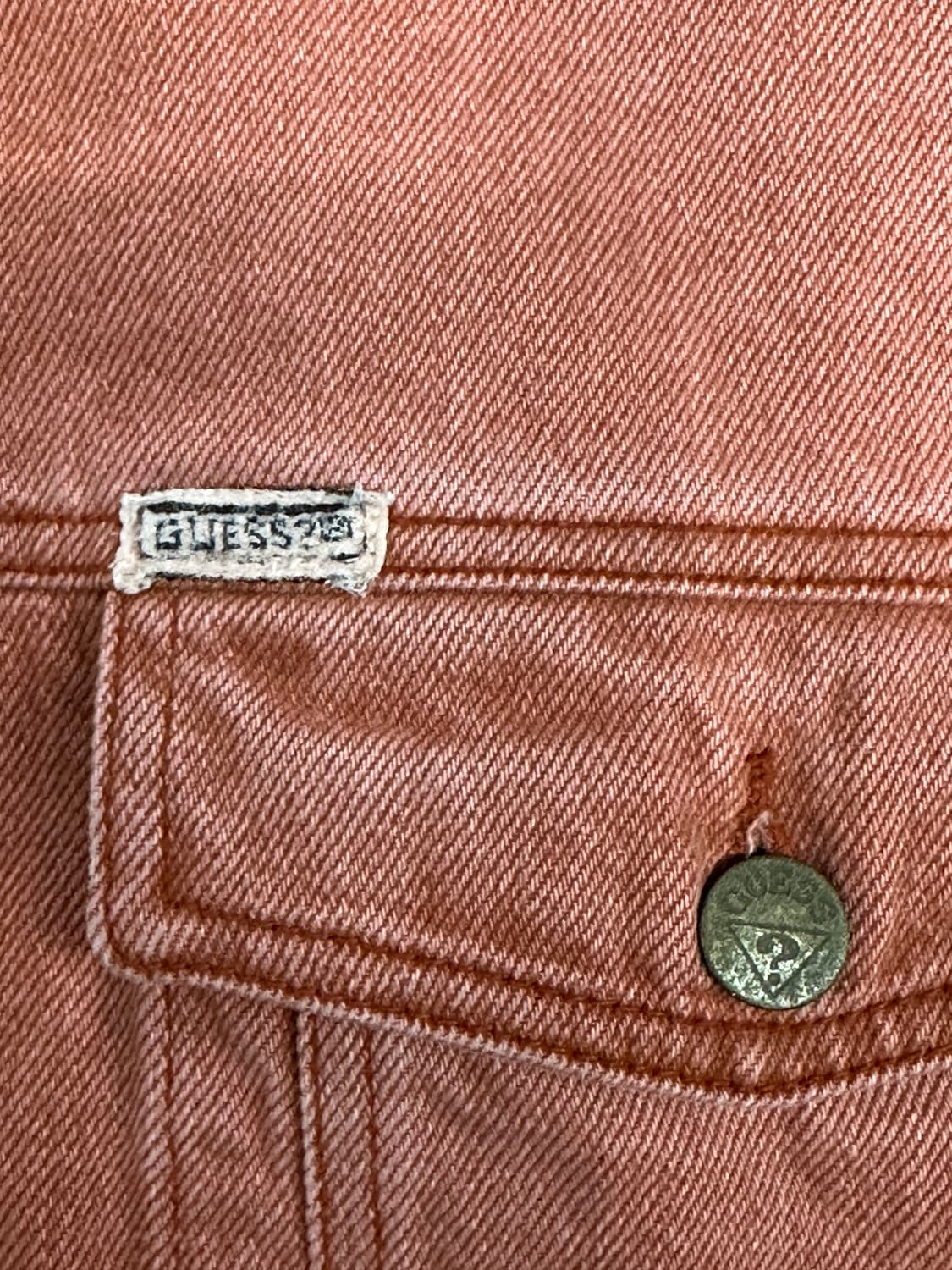 90s Guess by Georges Marciano 데님자켓 XXL 상품이미지4