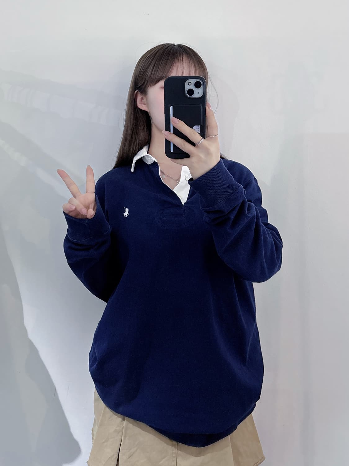 폴로 랄프로렌 네이비 포니 럭비티  상품이미지2