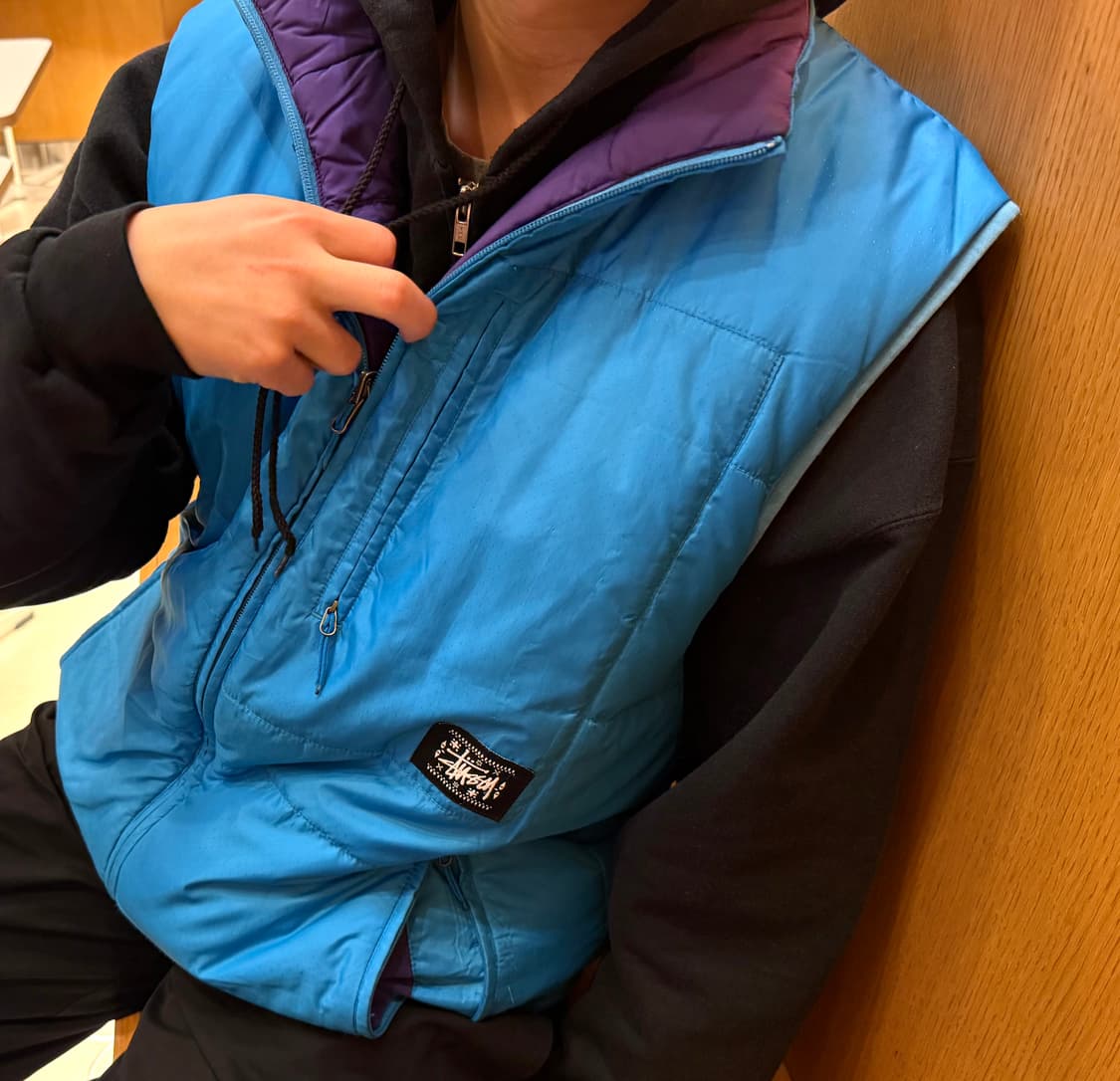 올드 스투시 리버시블 패딩 베스트 상품이미지1