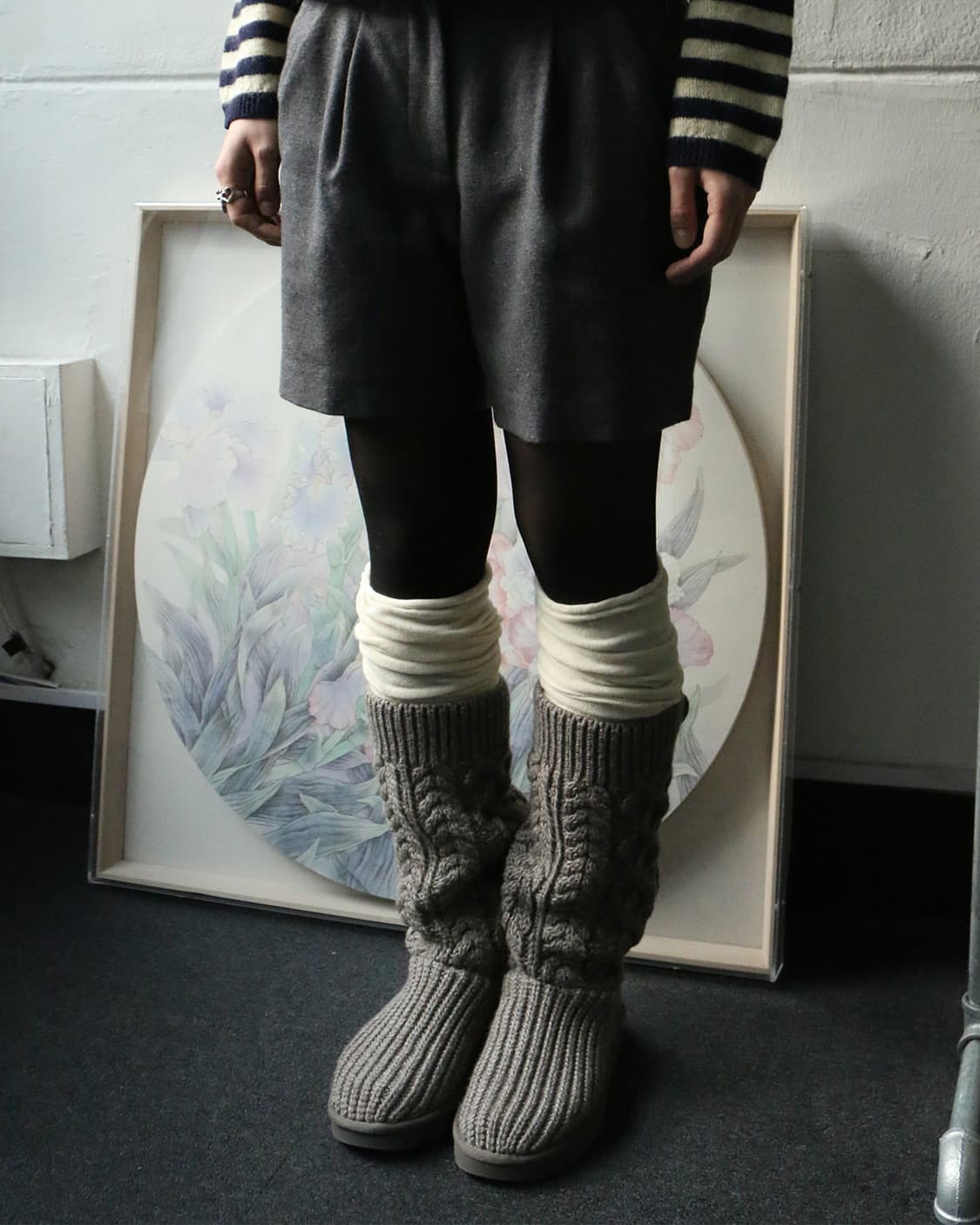 어그 케이블 니트 부츠  상품이미지2