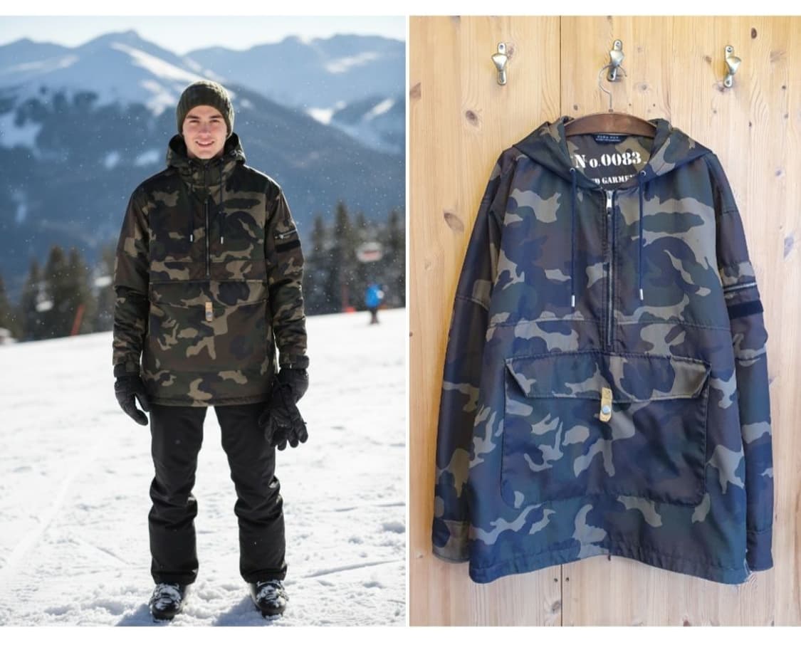 105/110.Zala Man 카모 아노락점퍼  상품이미지1