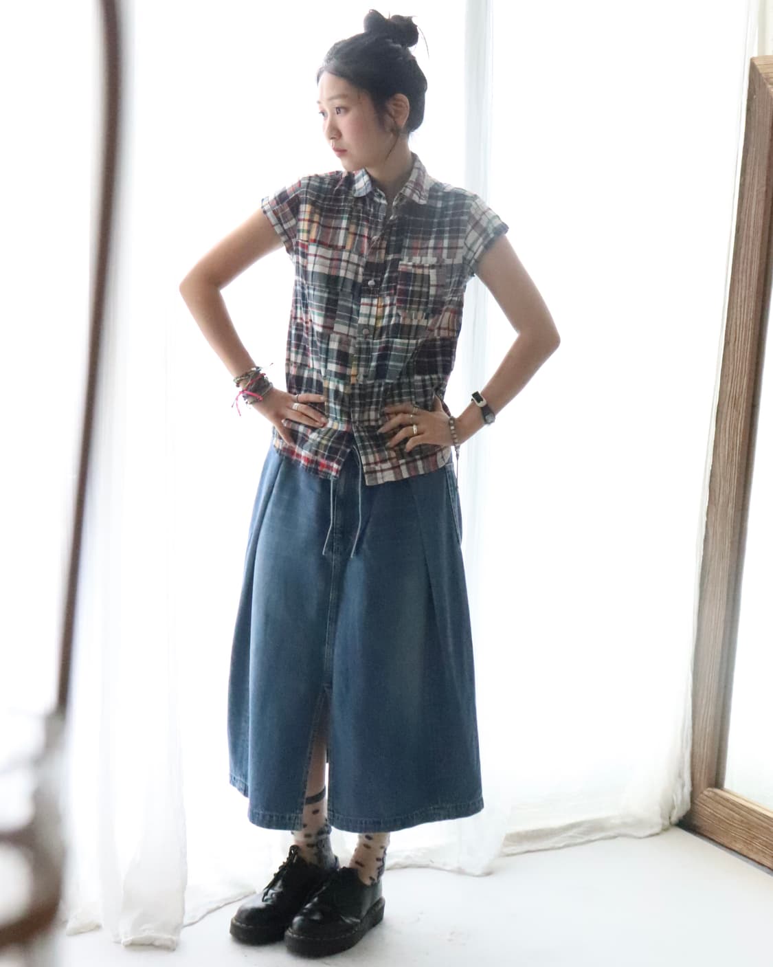 [Beams Boy] Patchwork Check Shirt 상품이미지9