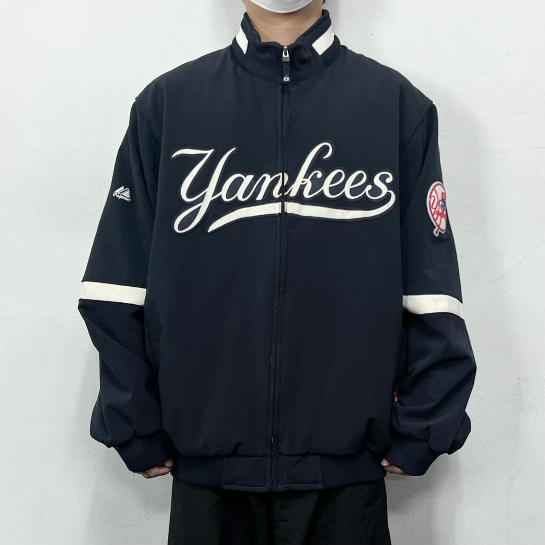 마제스틱 뉴욕 양키스 오버사이즈 바시티 자켓 상품이미지2